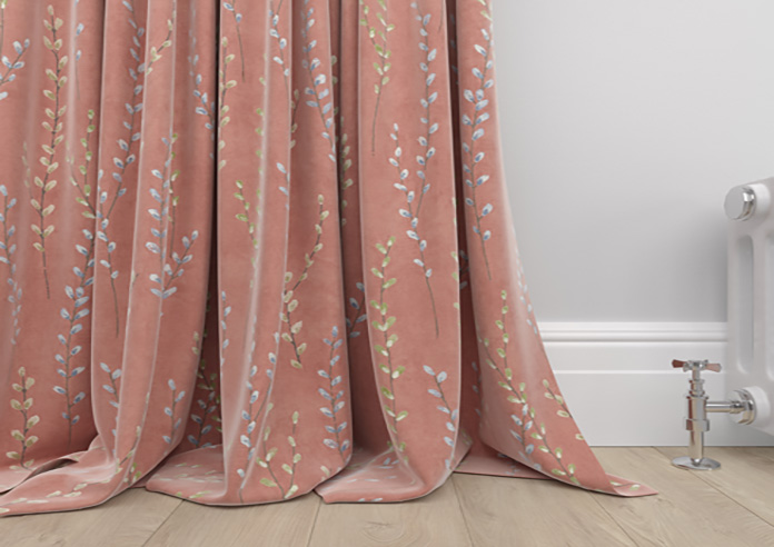 Willow Field, French Coral - Made to Measure Curtains - Image 6